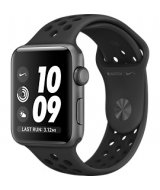 Apple Watch 3 Nike+ Wi-Fi+LTE 38 мм (алюминий серый космос/антрацитовый, черный) (MQL62)
