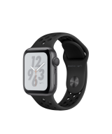 Apple Watch Nike+ Series 4 (MU6J2RU/A), 40 мм, корпус из алюминия цвета «серый космос», спортивный ремешок Nike цвета «антрацитовый/чёрный»