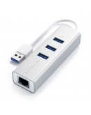 Переходник (адаптер)  для MacBook TYPE-C 2-IN-1 USB 3.0 ALUMINUM 3 PORT HUB AND ETHERNET PORT
