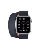Apple Watch Series 4 GPS + Cellular, 40mm, корпус из стали, ремешок Hermès Double Tour из кожи Barénia цвета Fauve