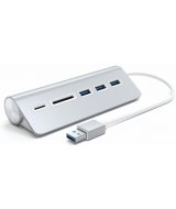 Satechi ST-3HCRS, Silver USB-концентратор /картридер Combo Hub