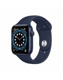 Apple Watch Series 6, 44 мм, корпус из алюминия синего цвета, спортивный ремешок «тёмный ультрамарин» (M00J3RU-A)