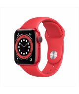 Apple Watch Series 6, 44 мм, корпус из алюминия цвета (PRODUCT)RED, спортивный ремешок красного цвета (M00M3RU-A)