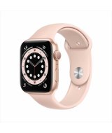 Apple Watch Series 6, 44 мм, корпус из алюминия золотого цвета, спортивный ремешок цвета «розовый песок» (M00E3RU-A)