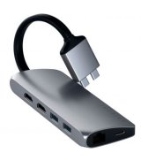 Хаб Satechi Type-C Dual Multimedia Adapter - Space Gray, ST-TCDMMAM
