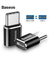 Переходник Baseus Micro Female To Type-C Male Adapter Converter 2.4A Black