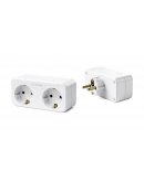 Умные розетки и таймеры: Satechi Homekit Dual Smart Outlet White ST-HK2OAW-EU