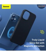 ЧЕХОЛ BASEUS LIQUID SILICA GEL MAGNETIC WIAPIPH61P-YC03 ДЛЯ IPHONE 12 PRO Max