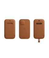 Чехол для Apple iPhone 12 Pro Max Leather Sleeve with MagSafe Saddle Brown