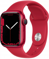 Apple Watch Series 7, 41 мм, корпус из алюминия красного цвета, спортивный ремешок (PRODUCT)RED (MKN23)
