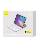 Чехол и клавиатура ( американская раскладка без русских букв ) Baseus BRILLIANCE DETACHABLE For iPad Pro 12.9 2018, 2020, 2021 Black, White