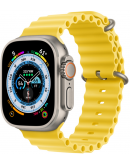 Apple Watch Ultra GPS + Cellular, 49 мм, корпус из титана, ремешок Ocean желтого цвета