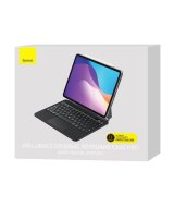 Чехол и клавиатура ( американская раскладка без русских букв ) Baseus BRILLIANCE ORIGINAL KEYBOARD With Digital Display For iPad Pro 12.9 2018, 2020, 2021 Black