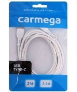 Кабель USB - Lightning Carmega 1m 2.4A