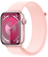 Apple Watch Series 9, 41 мм, корпус из алюминия розового цвета, спортивный ремешок нежно-розового цвета