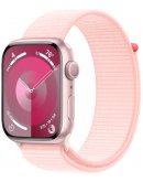 Apple Watch Series 9, 45 мм, корпус из алюминия розового цвета, спортивный ремешок нежно-розового цвета