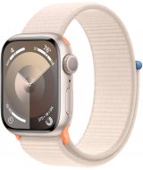 Apple Watch Series 9, 41 мм, корпус из алюминия цвета «сияющая звезда», спортивный ремешок цвета «сияющая звезда»