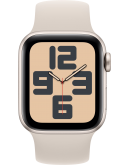 Apple Watch SE 2023, 40 мм, корпус из алюминия цвета «сияющая звезда», спортивный ремешок цвета «сияющая звезда» (MR9U3)