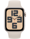 Apple Watch SE 2023, 44 мм, корпус из алюминия цвета «сияющая звезда», спортивный ремешок цвета «сияющая звезда» (MRE43)