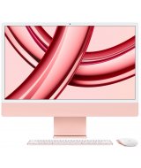 Apple iMac 24" Retina 4,5K, M3 (8C CPU, 10C GPU, 2023), 8 ГБ, 256 ГБ SSD, розовый (MQRT3)