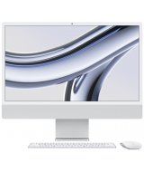 Apple iMac 24" Retina 4,5K, M3 (8C CPU, 10C GPU, 2023), 8 ГБ, 512 ГБ SSD, серебристый (MQRK3)