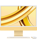 Apple iMac 24" Retina 4,5K, M3 (8C CPU, 10C GPU, 2023), 8 ГБ, 512 ГБ SSD, жёлтый (Z19G)