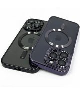 Роскошный прозрачный силиконовый чехол с магнитной зарядкой Magsafe для iPhone 15/ 15 Pro /15 Max