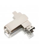 USB флэш-накопитель 4 в 1 на  128 Гб для iPhone/iPad/планшета и ПК