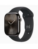 Apple Watch Series 10 GPS + Cellular 46 мм корпус из титана с черным спортивным ремешком