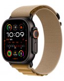 Apple Watch Ultra 2 GPS + Cellular, 49 мм, корпус из черного титана, ремешок Alpine цвета "загар", размер M