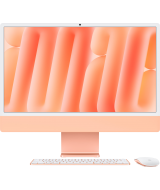 Apple iMac 24" Retina 4,5K (M4 10C CPU, 10C GPU, 2024), 24 ГБ, 512 ГБ SSD, оранжевый