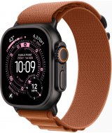 Умные часы Apple Watch Ultra 3 LTE 49 мм (титановый корпус, черный/терракотовый, текстильный ремешёк размера M)
